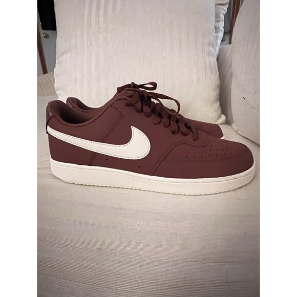 Nike Court Vision Low Shoes Sneakers Sepia Red Pale Ivory Men’s 10 - Picture 3 of 9
